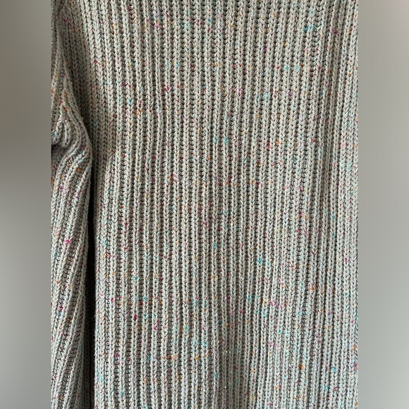 Free people Leo tunic sweater in silver gleam combo nwt sz XS - Picture 6 of 9